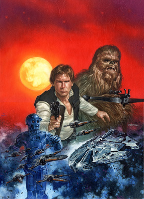 Han Solo and Chewbacca